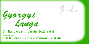 gyorgyi langa business card